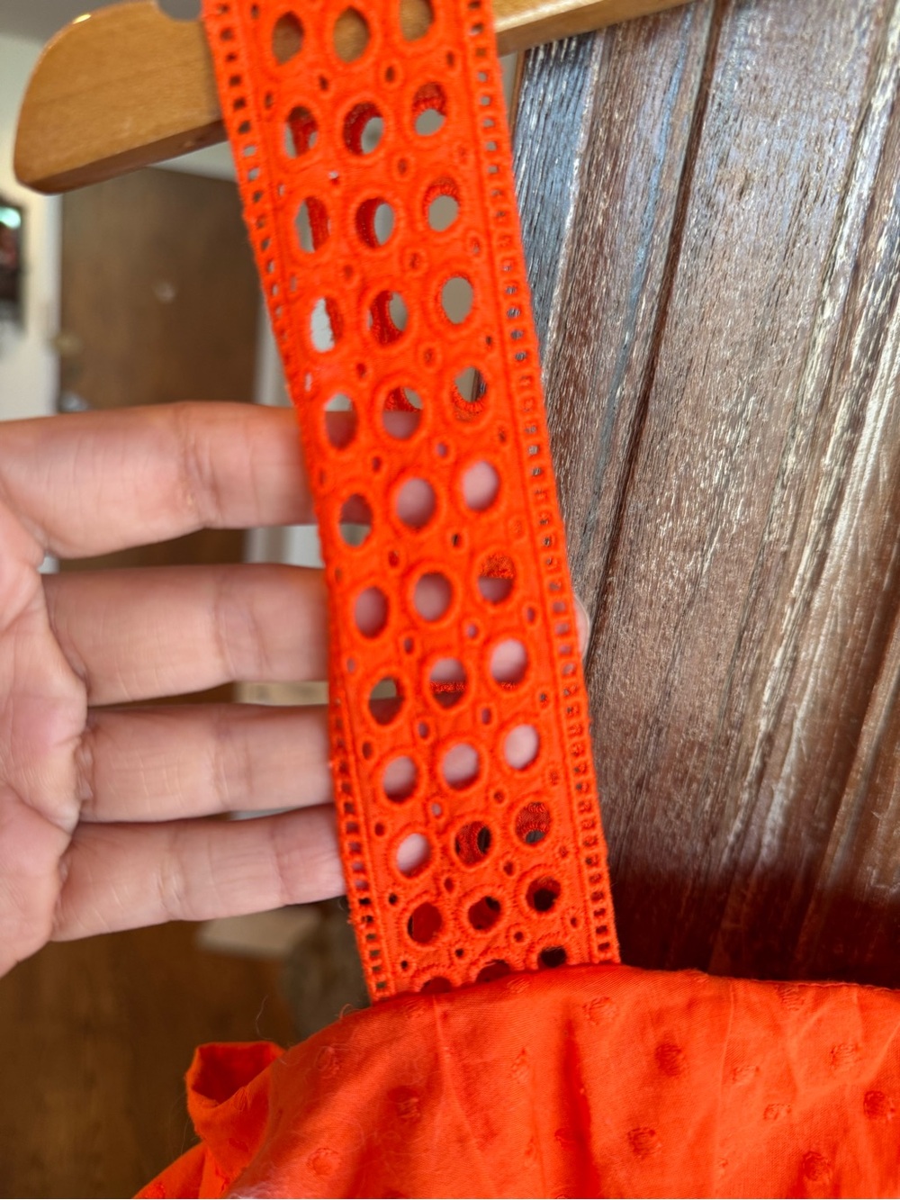 J. Crew red Eyelet Ruffle Sundress - Picture 2 of 12